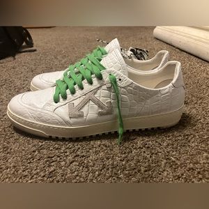 Off White croco White Green